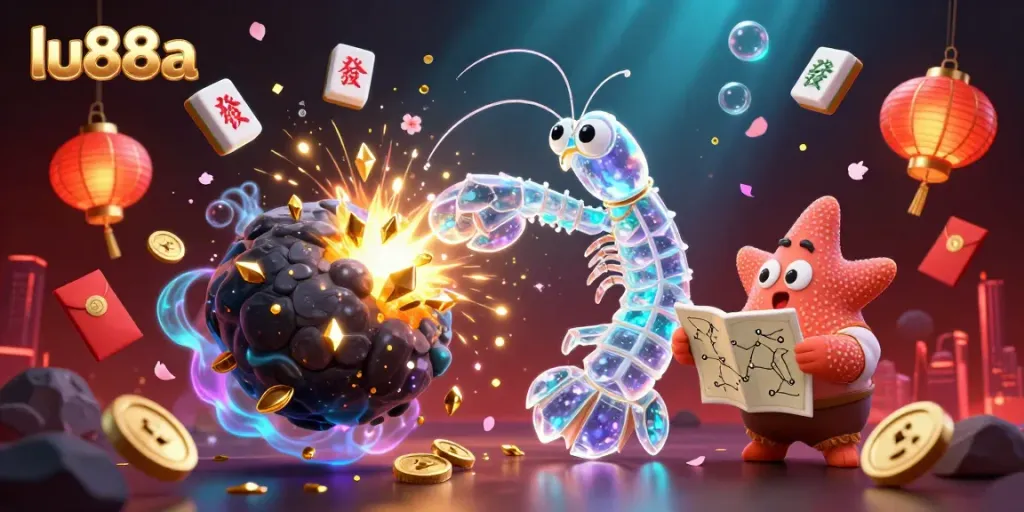 Engage with exciting gameplay at lu88a with vibrant 3D illustrations showcasing gambling action.
