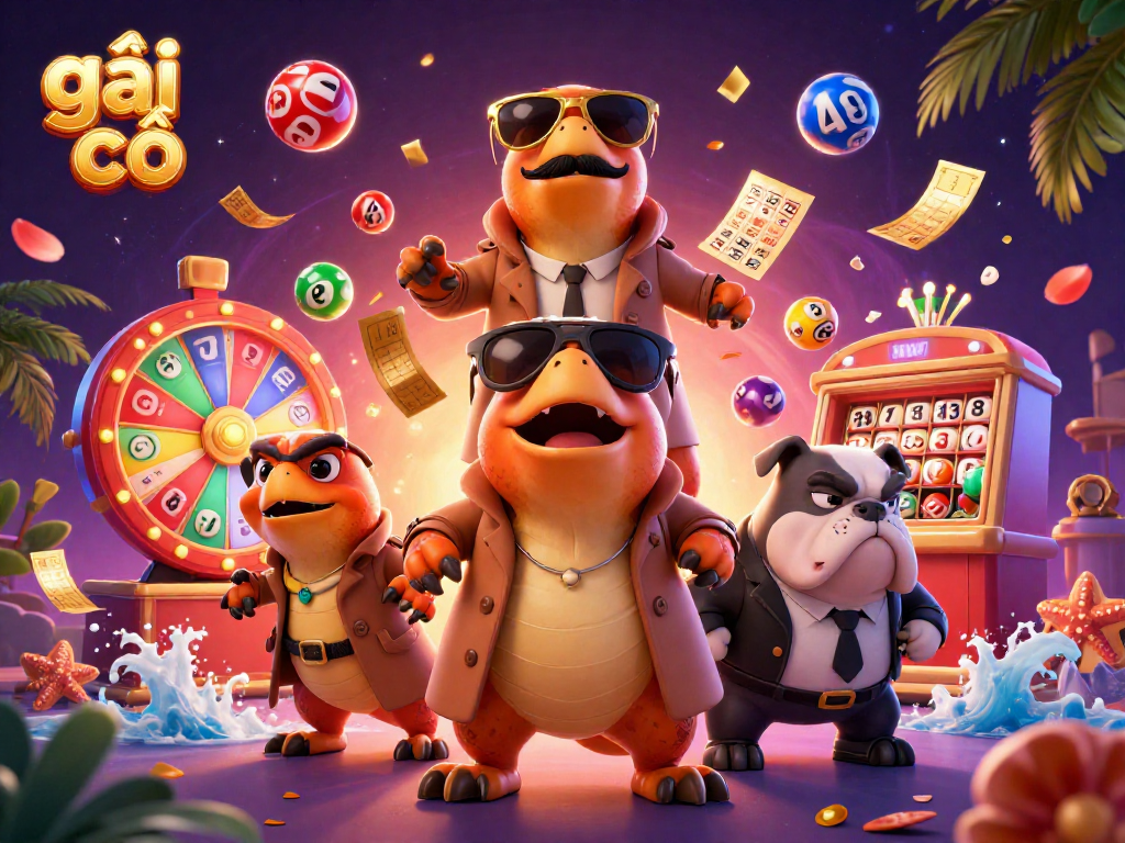 Engage in lively fun with girls at casino-themed event featuring lottery elements, vibrant colors, and raptors.