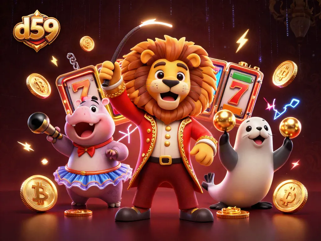 Memainkan slot gacor dengan D59, menampilkan karakter lucu dan elemen perjudian yang menarik.