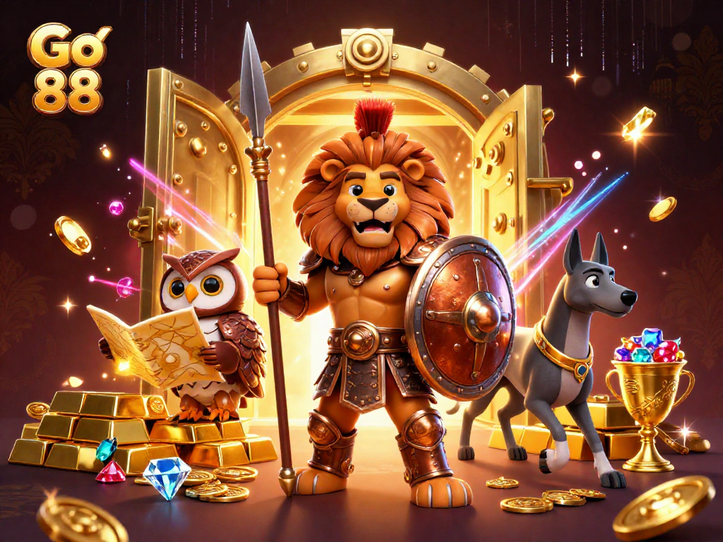 Trải nghiệm slot game tại Go 88 với những phần thưởng lấp lánh và đồ họa sống động