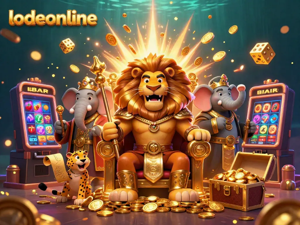 Experience the thrill of lodeonline with a vibrant 3D casino scene featuring engaging characters and dynamic game elements.