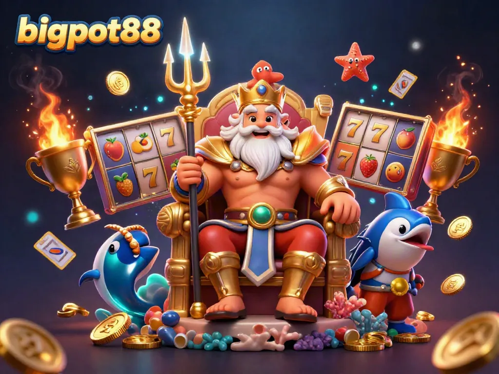 Engage in thrilling gameplay at bigpot88 with vibrant slot reels and energetic scene.