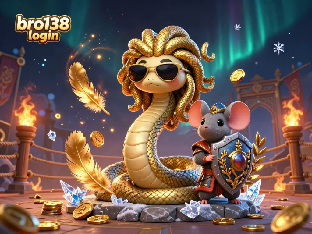 Winning in online casino games while using bro138 login with exciting characters and vibrant elements.