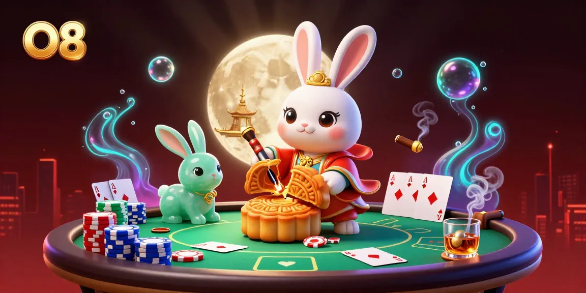 Experience O8's thrilling gambling excitement with captivating casino elements and lunar charm.