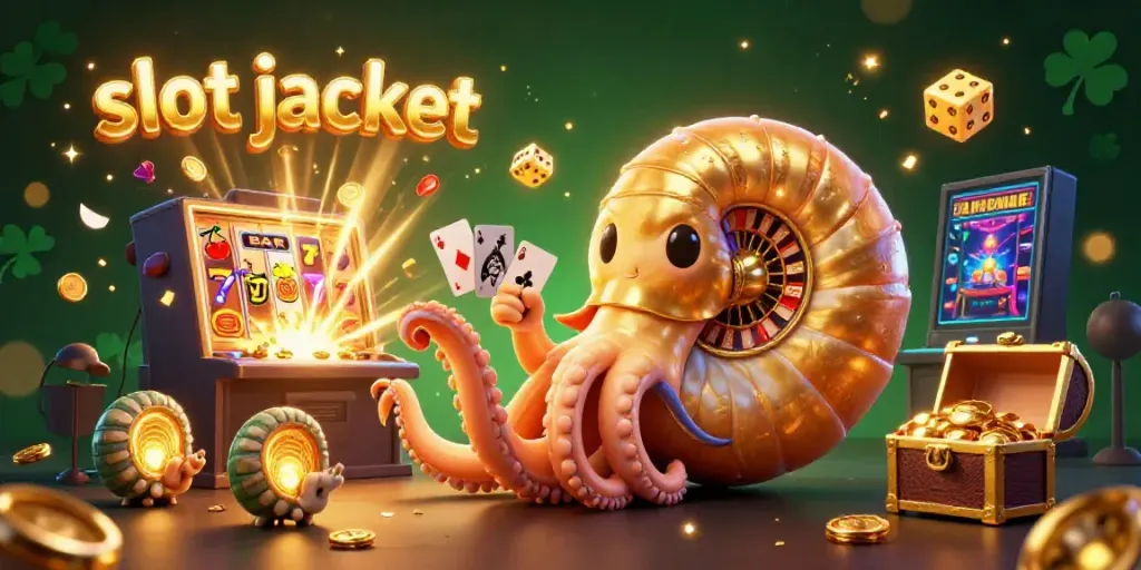 Spin to win with slot jackpot excitement and a classic casino experience in this vibrant 3D illustration.