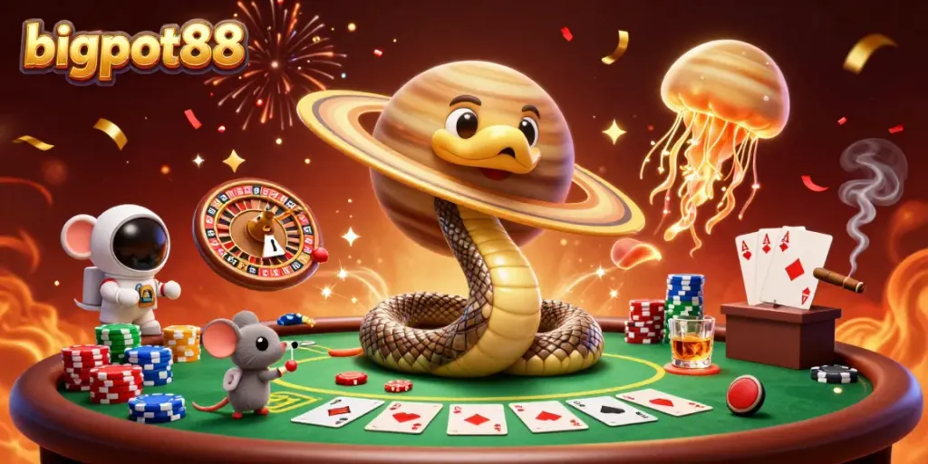 Perlihatkan bigpot88 saat pemain taruhan dengan uang sungguhan di kasino online yang menarik.