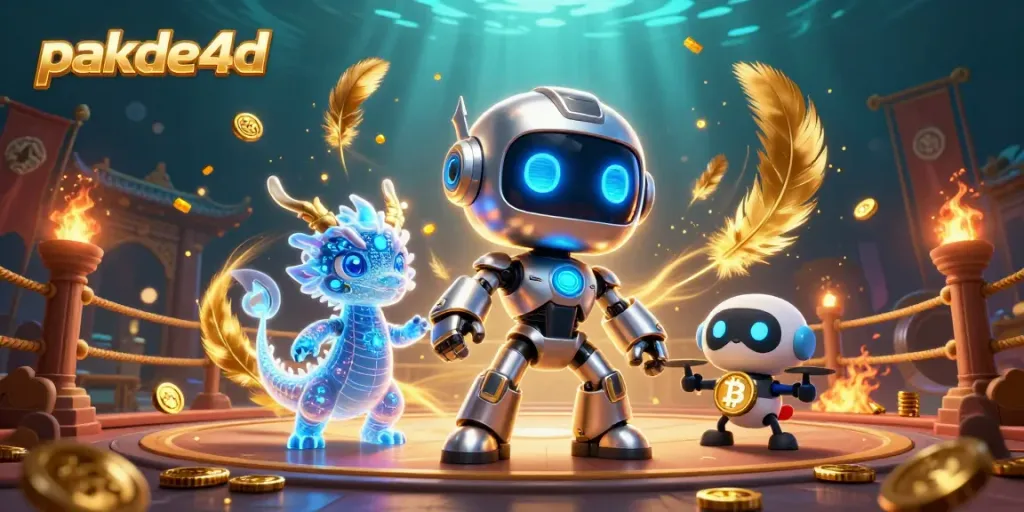 Participate in exciting gaming moments with pakde4d's animated characters in a vibrant casino atmosphere.