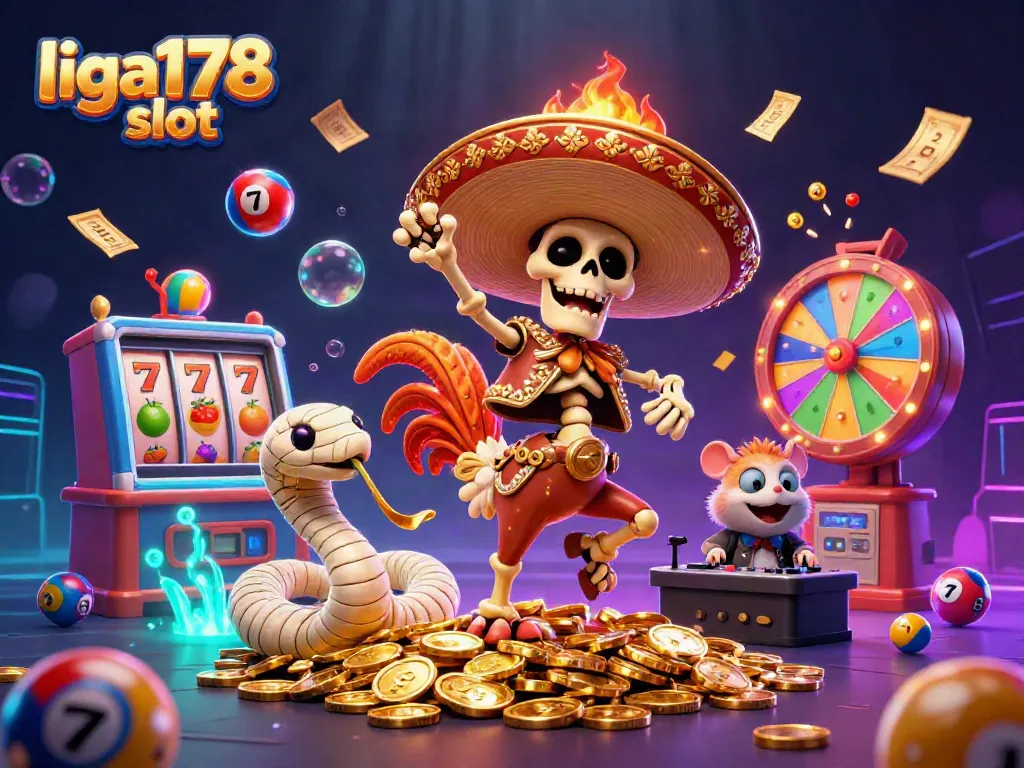 Permainan liga178 slot yang menarik dengan karakter unik dan visual menawan.