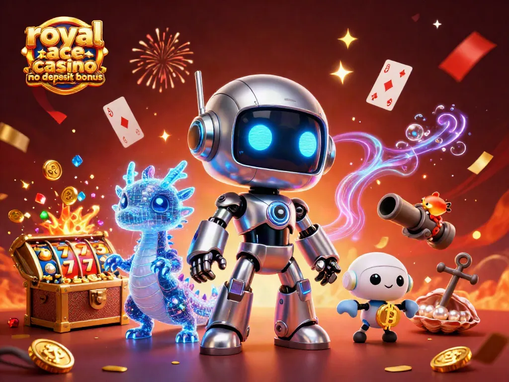 Engage with the royal ace casino no deposit bonus through vibrant slot reels and colorful coins.