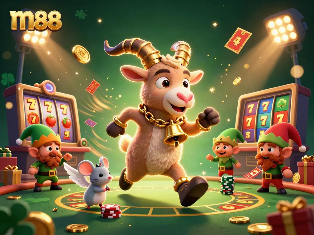 Join the festive m88 casino excitement with Krampus, aiming for jackpots and thrilling wins.