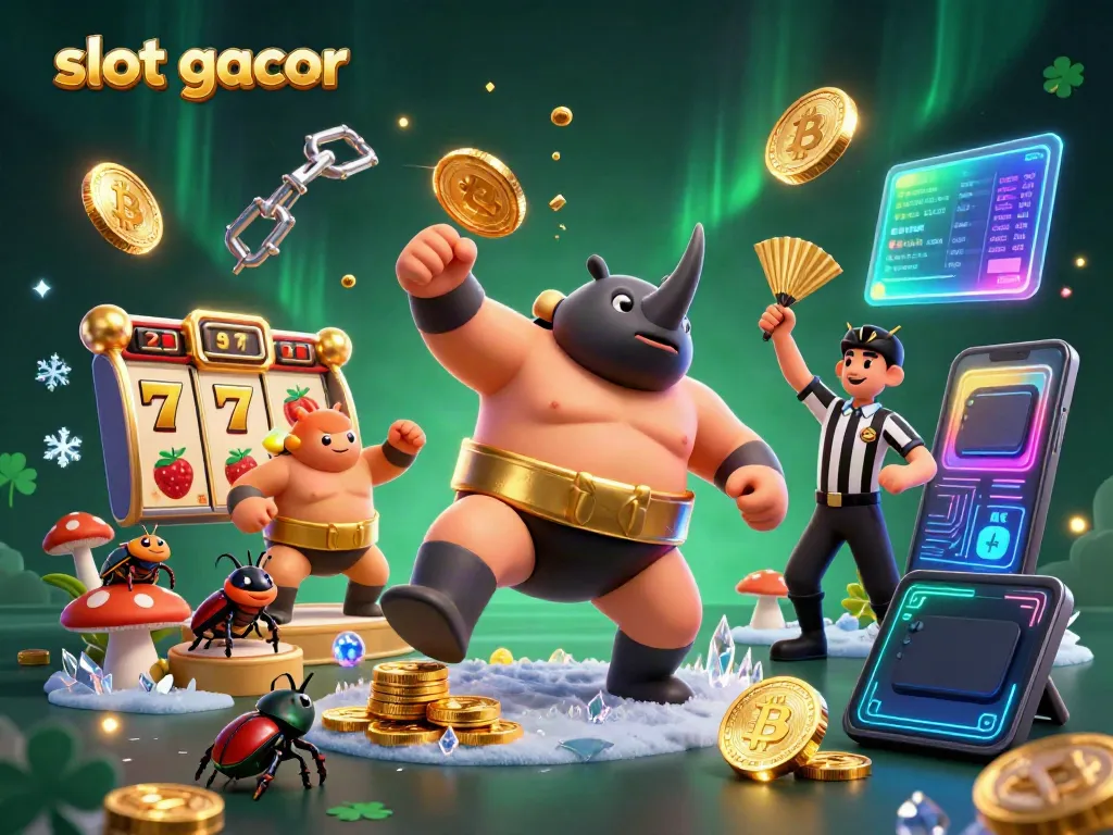 Slot gacor: Juara sumo badak beraksi di kasino virtual dengan koin emas berterbangan