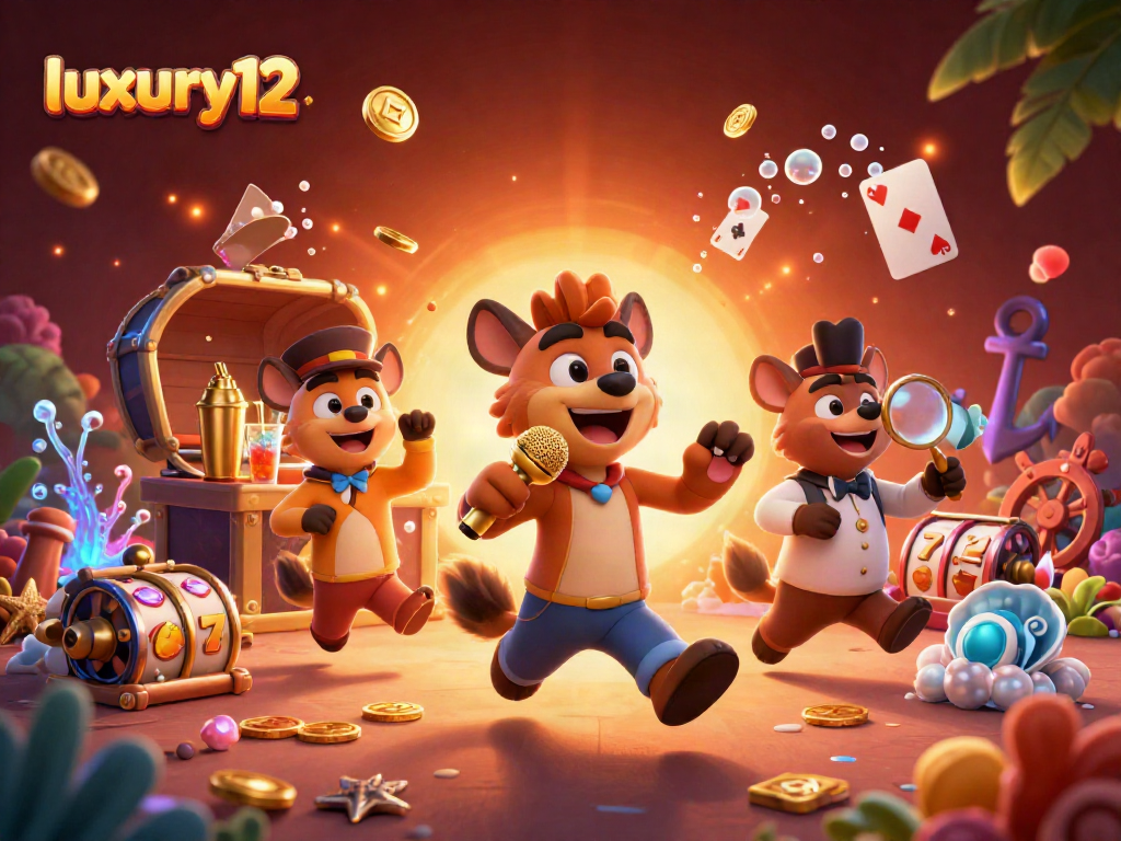 Experience thrilling games at luxury12's vibrant casino scene featuring comedy and excitement.