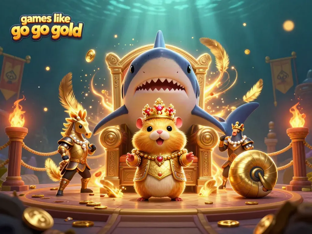 Spin and win with games like go go gold in this vibrant casino-themed illustration.